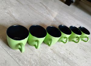 Green Cup Set Of 6