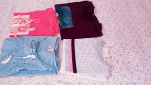 Bundle of 4 Trendy Women's T-Shirts