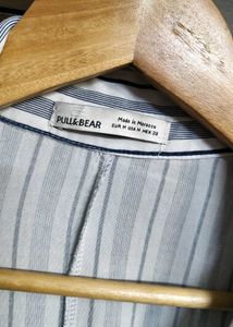 Classic Striped oversized Button-Up Shirt