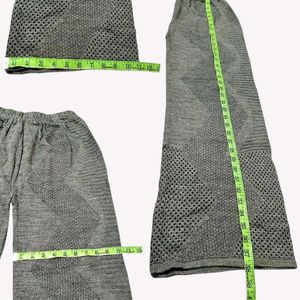 Grey Wide Leg Textured Pants 🆕 NWOT 🫶
