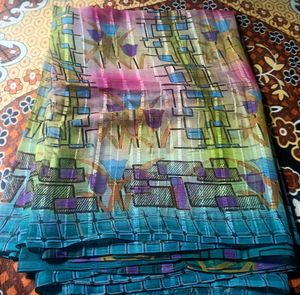 Floral Print Saree