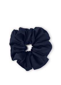 Satin Scrunchie - Navy Blue