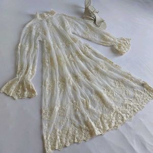 Vintage Elegant delicate Lace dress 🫧🦢✨️