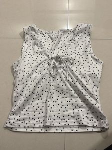 Polka Dot Tie-Back Tank
