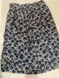 Vintage Floral Midi Skirt