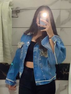 Embellished Denim Jacket(worn just once)