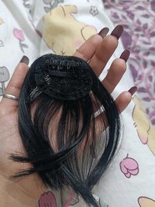 Black Clip-In Hair Bangs