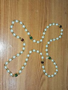 Elegant Pearl &amp; Gemstone Necklace