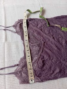 Purple Lace Trim Camisole