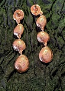 Dangling Gemstone Drop Earrings