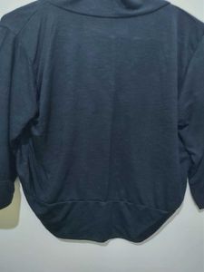 Black Open Front Cardigan Coverup Shrug
