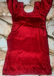Designer RedPathani suite soft silky shining beaut