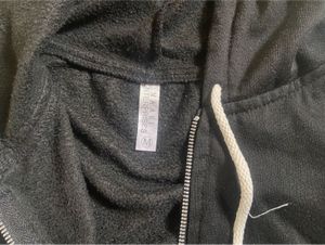 Cropped Black Zip-Up Hoodie
