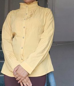 High Neck Yellow Mustard Shirt