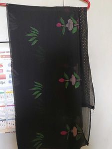 Elegant Black Floral Embroidered Kurti