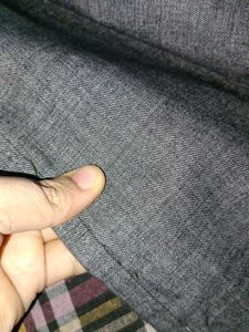 Stylish Men's Grey Textured Trousers
