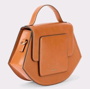Iykyk Tan Solid Structured Multi Handle Sling Bag