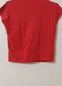 Red Dua Lipa Houdini Graphic T-Shirt (M)
