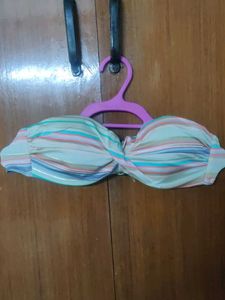 4 Beach wear Print Ruffle Bikini Tops