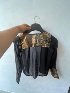 Black N Golden Shrug
