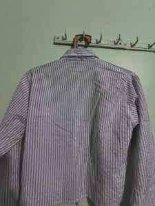 Striped Button-Up Shirt