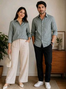 Classic Button-Down Shirts for Couples