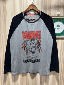 Marvel Comics Superhero Graphic Grey T-Shirt