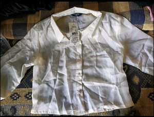 Sheer White Button-Up Shirt