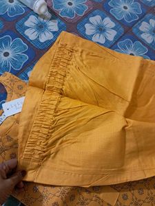 Elegant Mustard Printed Kurta