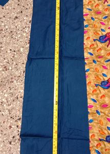 Brand New Kalamkari Peacock Print 3/4 Sleeves S Si