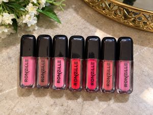RONZILLE Mini Liquid Lipstick Set – 7 Shades
