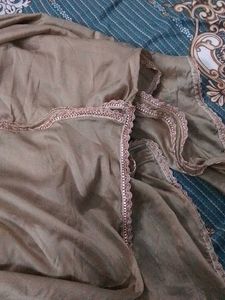 Embroidered Kurta Set with Fringes