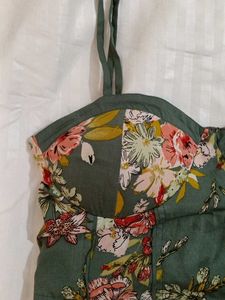 Floral Print Corset Top
