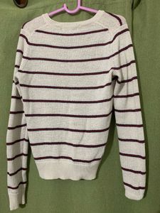Striped V-Neck Sweater