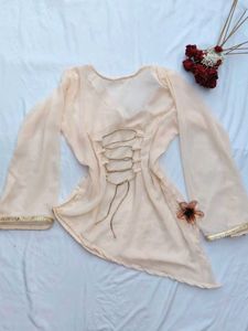 Y2k corset asymmetrical kurti🫶