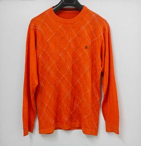 Orange Patterned Pullover