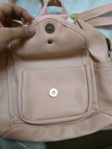 Cute Pink Backpack with Charms