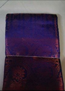 Rich Purple Brocade Saree new with tag fixed price
