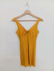 Mustard Yellow Knit Dress