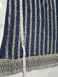 Elegant Black &amp; Gold Salwar Suit 3pc xl