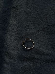 Pierced/ Non Pierced Silver Ball Hoop Nose Ring