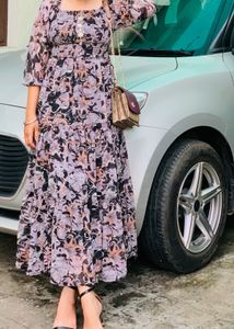 Boho Floral Midi Dress