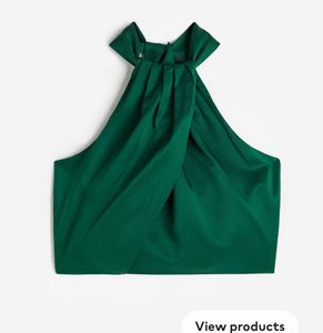 H&amp;M Draped Halterneck Top