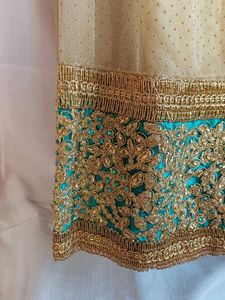 Golden Ethnic Skirt with Sparkle