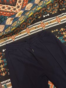Comfortable Navy Blue Wide-Leg Pants