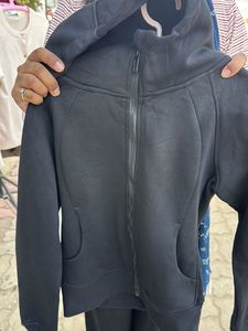 Black Zip-Up Hoodie Jacket