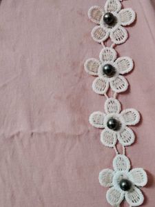 160.Pink Embroidered Kurta