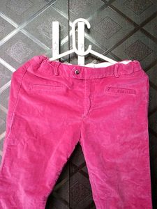 Bright Pink Corduroy Pants