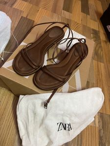 Brown Strappy Block Heel Sandals 🤎 | Elegant Part