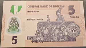 Nigerian 5 Naira Banknote